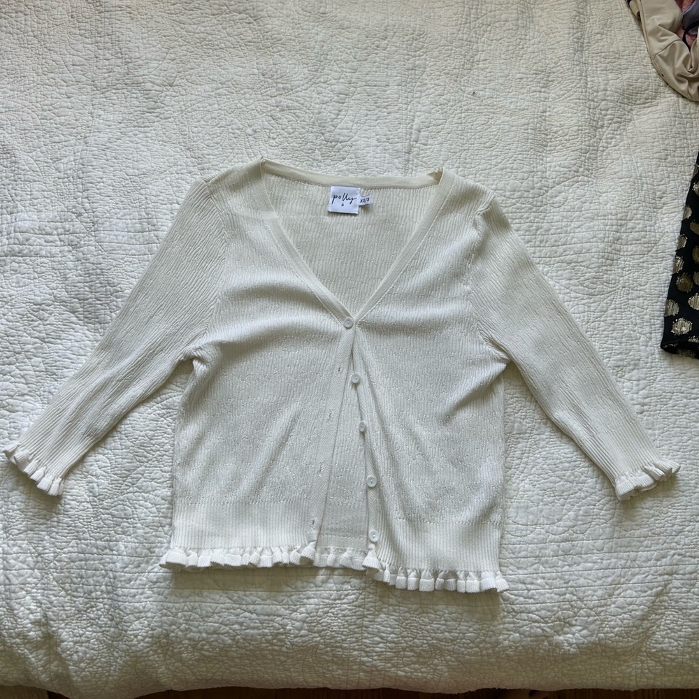 Princess Polly white cardigan